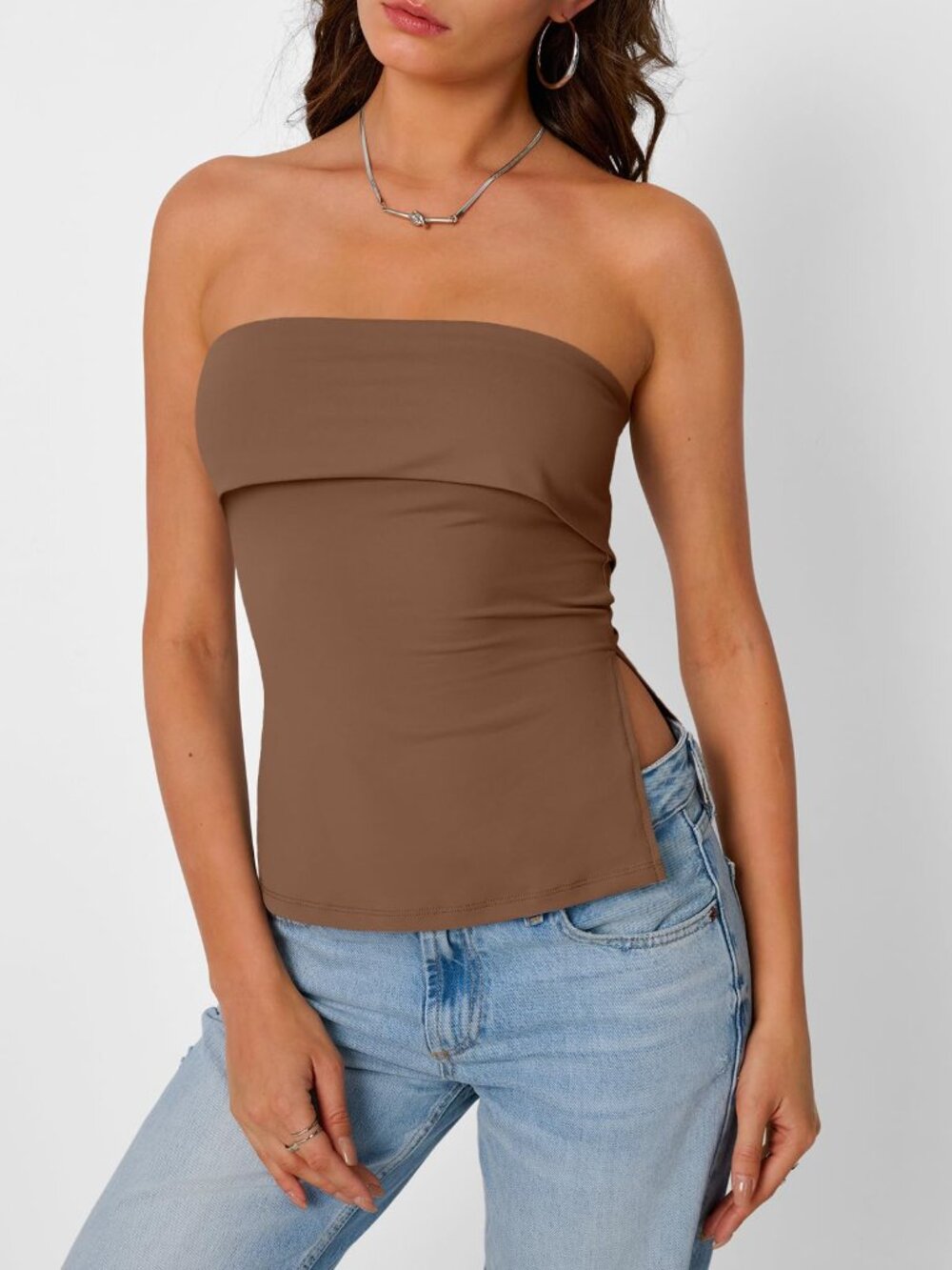 Off-Shoulder Tube Top - Picture 2 of 9